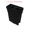 Toter 23 Gallon Slimline Rectangular Trash Can, Black SL023-00200 - alternate 3